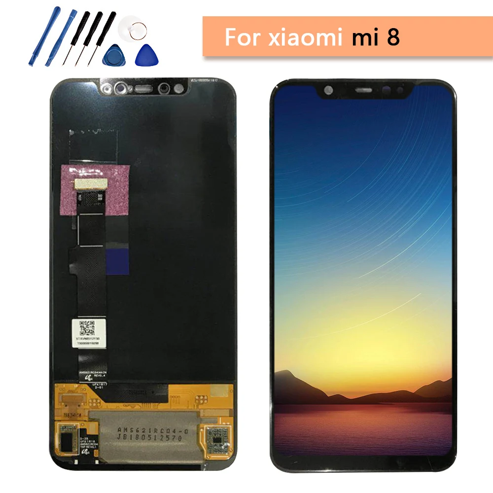 Черный 6 21 ''для Xiaomi Mi 8 ЖК дисплей с рамкой сенсорный экран панель для Mi8 explorer