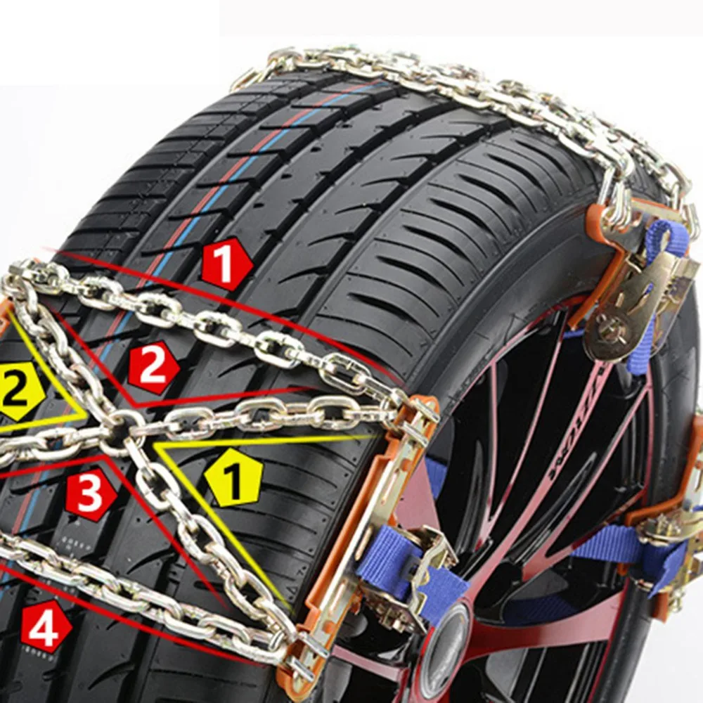 New Car Tire Snow Chain Universal Car Suv Emergency Chain Snow Mud Manganese Steel Snow Chain Car Supplies