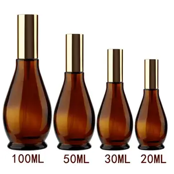 

20/100ml Refillable Mini Perfume Amber Spray Bottle Gourd-shaped Empty Cosmetic Containers Atomizer Travel Perfume Bottle TSLM1