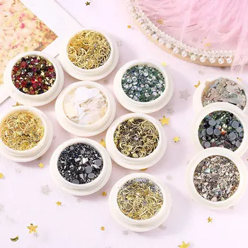 

Nail Jewelry New chao shan Diamond Network Red Diamond Nails Diamond Rhinestone Red Explosion Pearl Ornament Mixed
