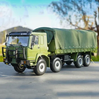 

1:24 scale Heavy simulation alloy Sinotruk HOWO 8*8 jungle off-road vehicle model Diecast military engineering Car toy truck Mod