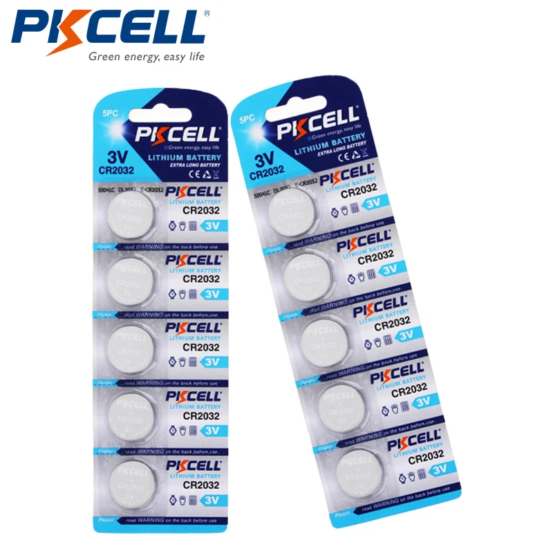 CR2032 Button-Batteries Coin-Cell Remote-Watch 3V for Electronic-Toys 10pcs/2pack