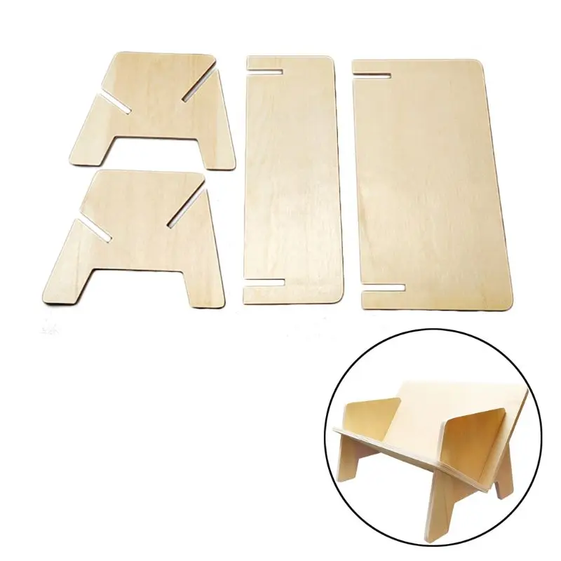 

DIY Assemble Wooden Book Shelf Simple Bookcase Shelves Table Student Organizer B95C