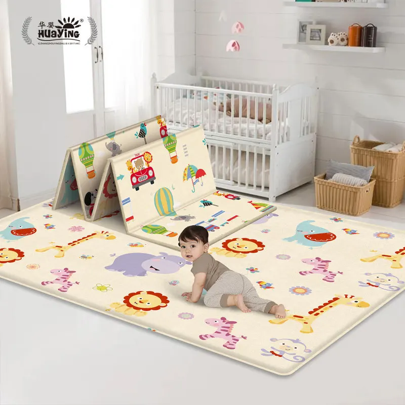 

Huaying 2 M * 1.8 M City Camera Track Forest Animal Rug Children Double-Sided Parent And Child Aeroplane Chess Game Mat