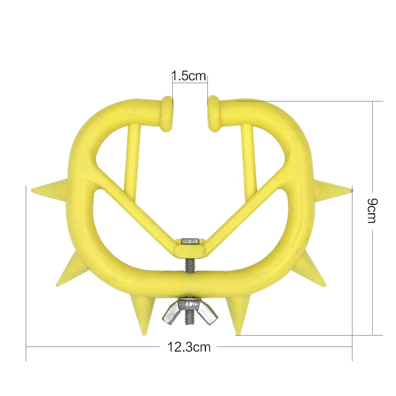 20 шт. пластиковые Прочные Кольца для крупного рогатого скота, антиприсоска, доильный стоп-комплект, острие, кольцо для носа, товары для фермы - Цвет: Yellow