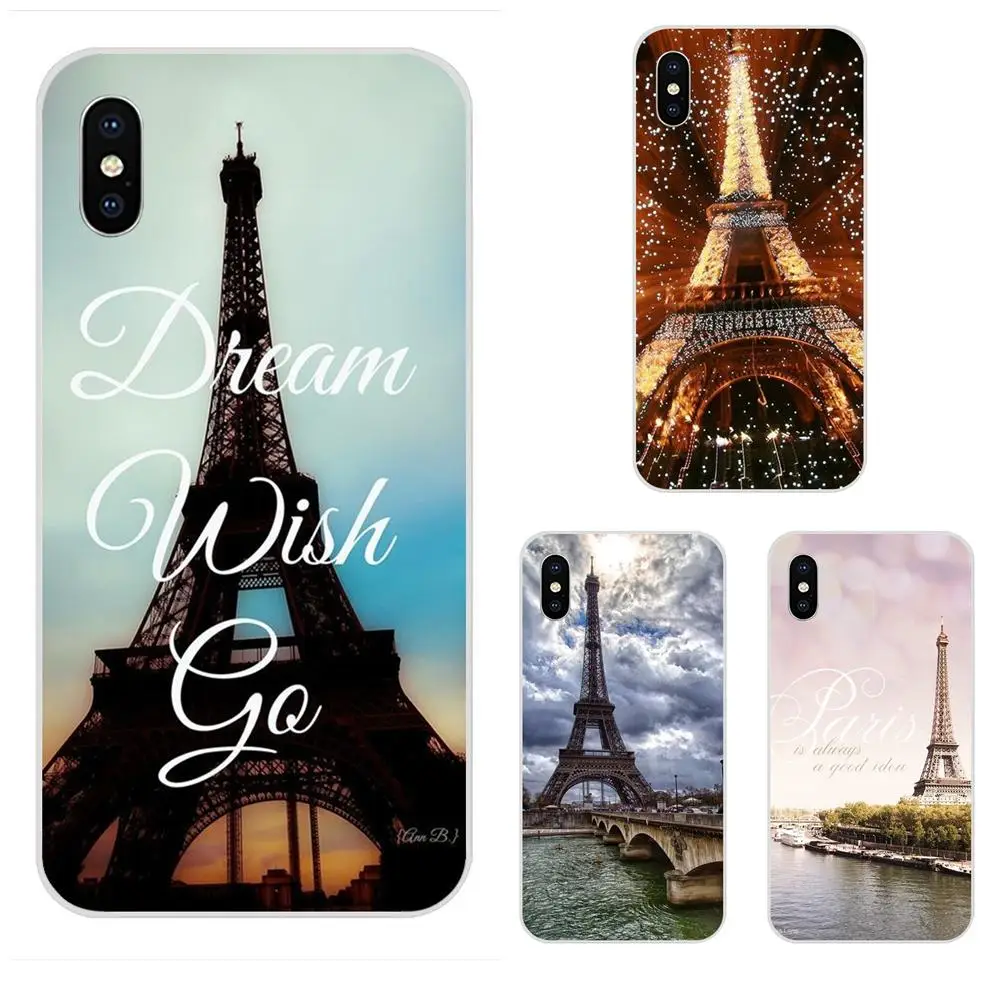 Прекрасный для Apple iPhone 4 4s 5 5C 5S SE 6 6S 7 8 Plus X XS Max XR романтичный Париж Эйфелева башня