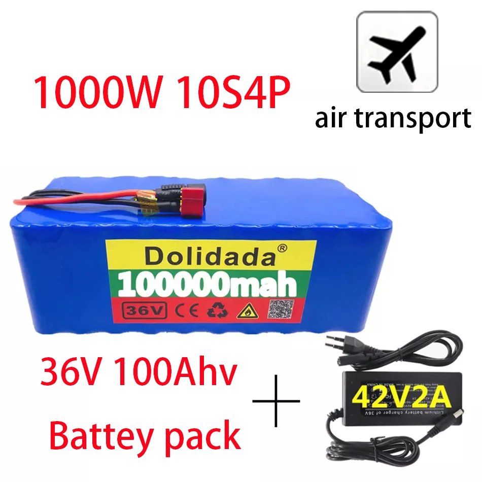 Оригинальный аккумулятор 36 В 10S4P 1000 Ач высокой мощности 100000 Вт 42 в мА · ч