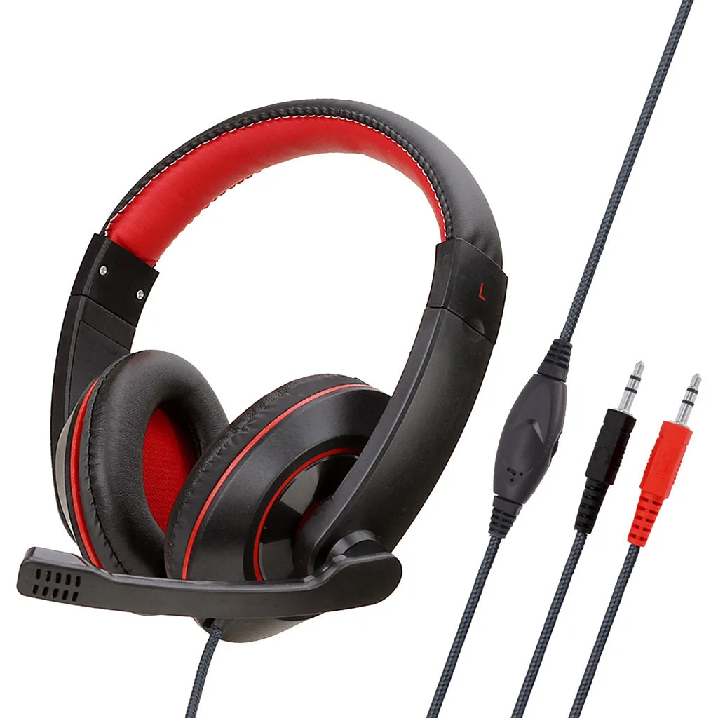 Headphones Wired headset Gaming Headset 3 5mm Over Ear Stereo Gaming Headphone Microphone For N Switch Gaming Headset
