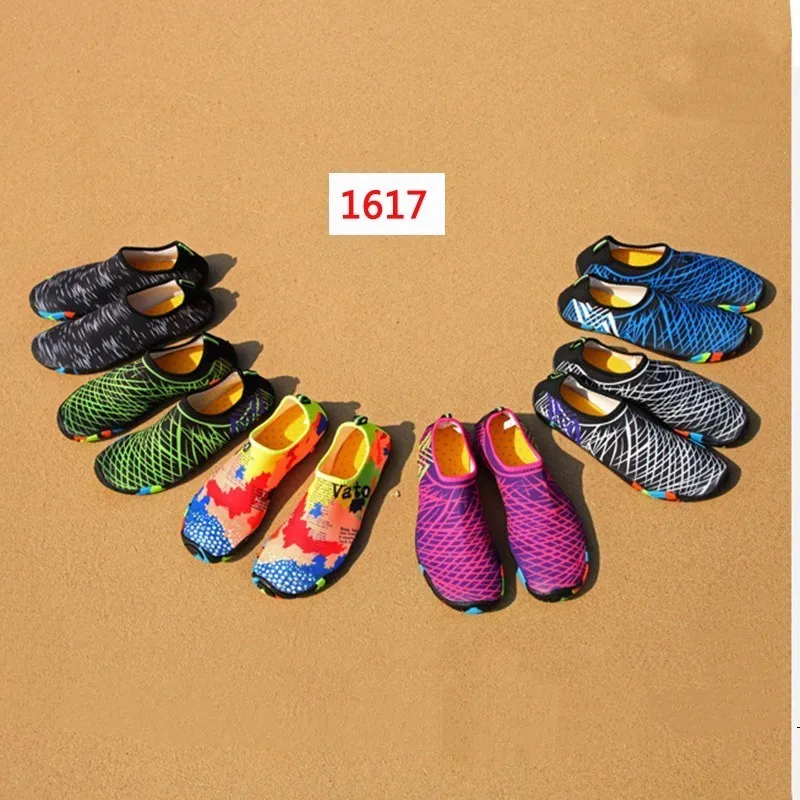 Акватуфли без шнуровки для мужчин и женщин Уличная обувь плавания воды