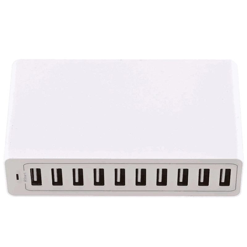 

10 Port Multi Usb Charger Hub 50W 10A Fast Usb Wall Charger Usb Charging Station Base Universal Mobile Phone Power Charging New