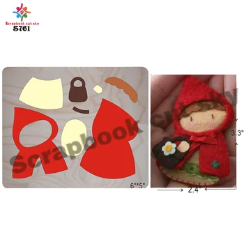 

Little red cap wood moulds die cut accessories wooden die Regola Acciaio Die Misura MY