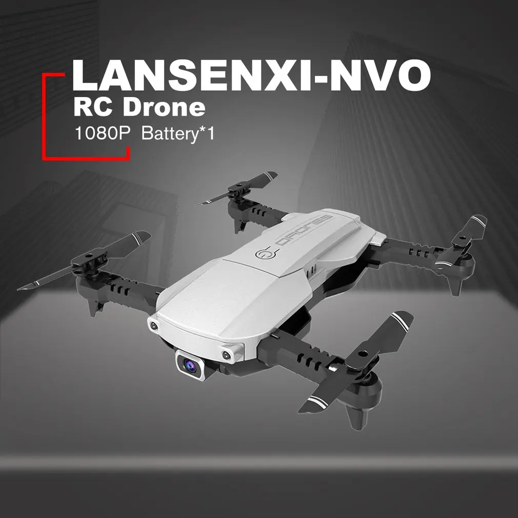 LANSENXI-NVO складной 2,4 ГГц WiFi FPV Дрон 1080P камера RC Дрон в режиме реального времени Трансмиссия летательный аппарат Игрушка пульт дистанционного управления Самолет