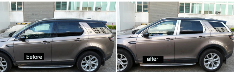 Нержавеющая сталь окна автомобиля планки для Land Rover Дискавери Спорт