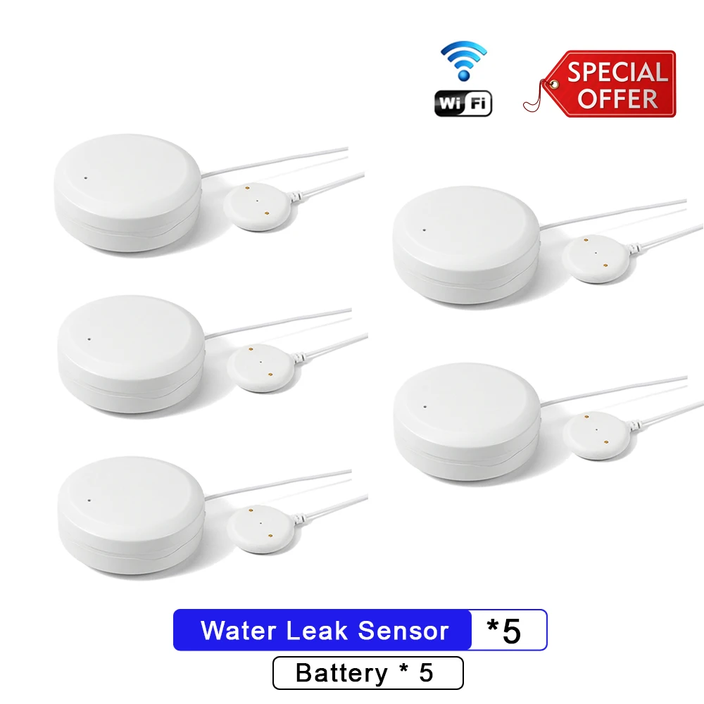 Beelite WiFi Water Leakage Sensor Smart Water Sensor Home Security Flooding Sensor Water Leak Detector Tuya Smart Home Alarm emergency lights car Alarms & Sensors