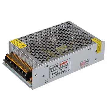 

Promotion! AC110-220V 5V 12A 60W LED Strip Light Illuminated Power Supply Adapter