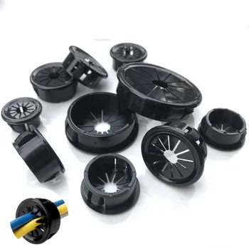 

20pcs Plastic Plastic Cable Hole Cover PC Computer Desk Round Storage Wire Organizer Port seal rings Furniture Accessories