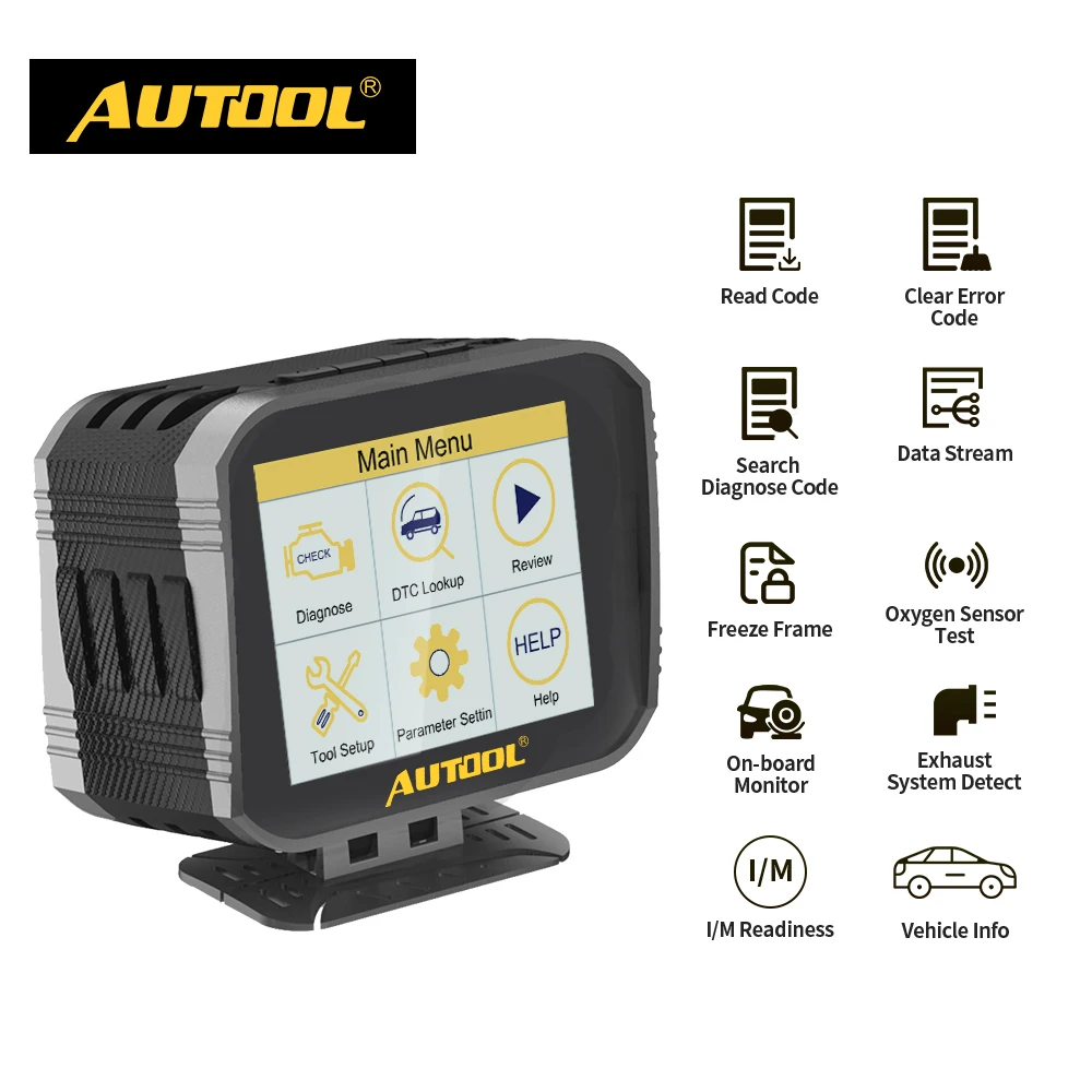 

AUTOOL X80 OBD2 Scanner HUD Head Up Display & OBD Diagnostic Function Display Overspeed Warning Alarm System Car Diagnostic Tool