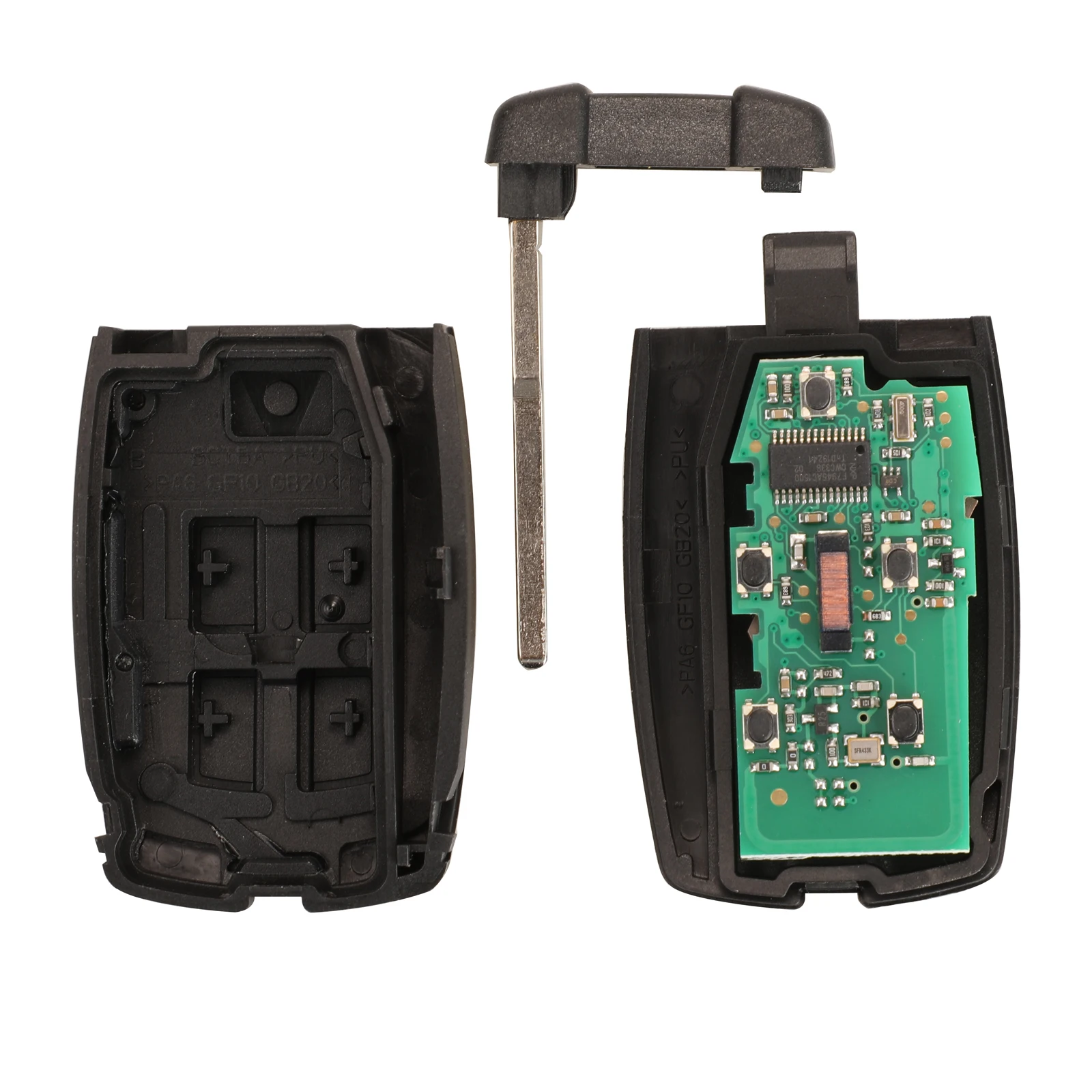 BILCHAVE 5 BUTTONS 315/433MHZ REPLACEMENT REMOTE SMART CAR KEY FOB FOR LAND ROVER FREELANDER 2 3 LR2 SPORT FIT RANGE ROVER