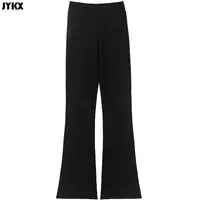 Children's Pants Dance Pants Practice Boys And Girls Slim Cotton Latin Dance Jazz Dance Black Bell Bottom Trousers 3