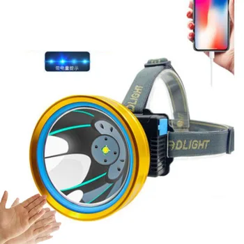 

LED Headlamp Headlight High Bright Head Torches Fishing Frontal Working Flashlight Usb Rechargeable Sensor For Cycling Hunting