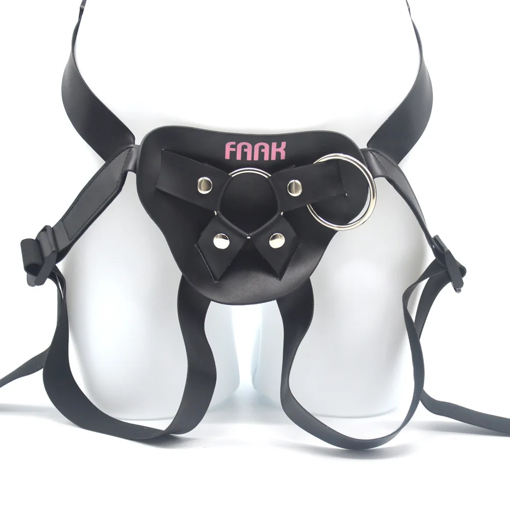 FAAK SM correas sexuales de cuero genuino para mujer, cinturón, eslinga