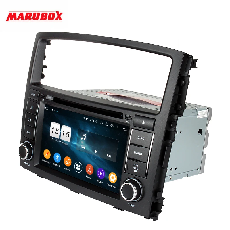 Штатная магнитола для Mitsubishi Pajero IV, MARUBOX KD7054,Штатное головное устройство для Mitsubishi Pajero IV 2006+, Android 9.0,Восьмиядерный процессор,встроенный DSP,IPS экран,Оперативная 4GB, Встроенная 64GB