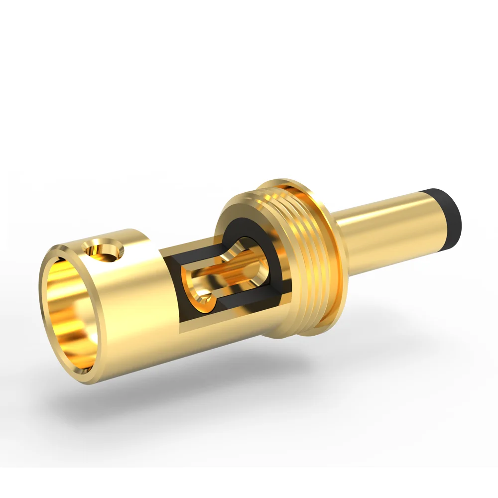 Banhado a Ouro Plugues de Cabo Qualidade para Aplicações dc de Alta Conector Monosaudio Jack 5.52.1mm Ø8mm Audiophile Mdc21g dc - Image 2