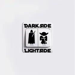 1 шт. темно STDE Star Wars Настенная Наклейка для переключателя пленка забавные виниловые наклейки на выключатель наклейка для детской комнаты