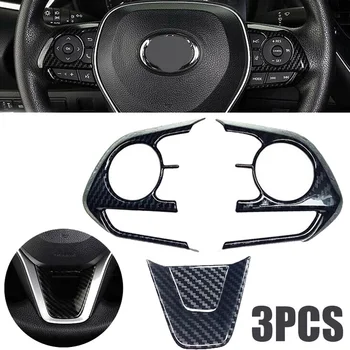 

3pcs Steering Wheel Trim For 2019 Toyota Corolla Hatchback Accessories