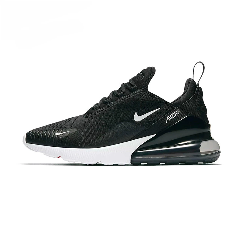 Nike Air Max 270 Для мужчин бега; удобная дышащая обувь для отдыха и прочный легкий кроссовки Фитнес Спорт на открытом воздухе Jopping AH8050 - Цвет: AH8050-002
