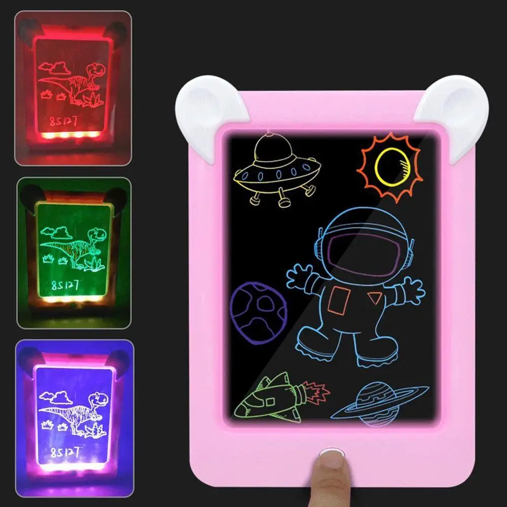 

3D Led Magic Board Light Drawing Board For Plastic Creative Art Magic Board Pad With Pen Educational Games