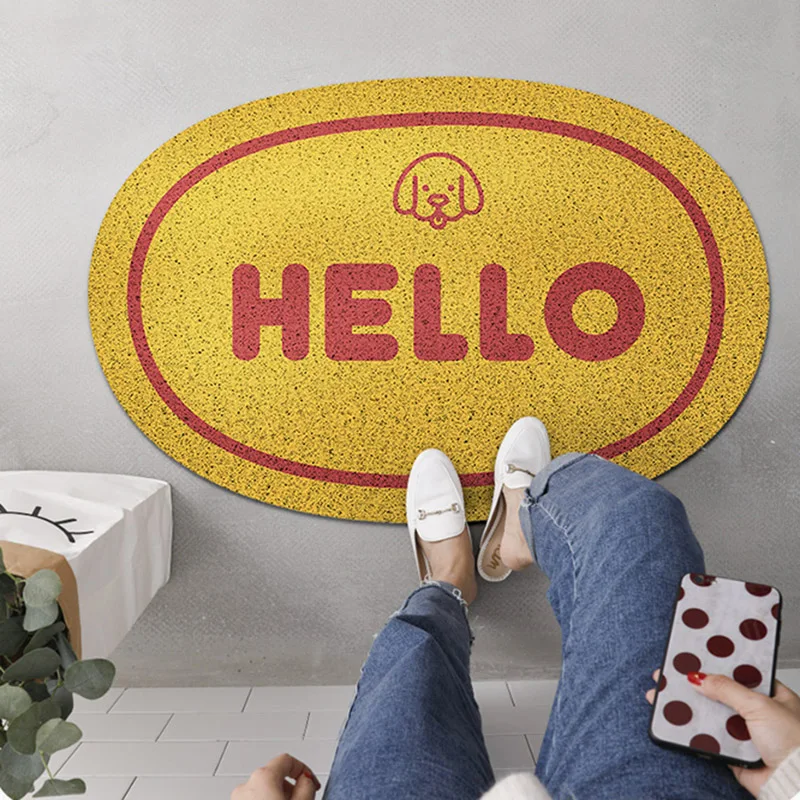 PVC Welcome Mats for Front Door Indoor Outdoor Waterproof Antiwear Anti Slip Bathroom Rugs Entrance Doormat Kitchen Floor Mat | Дом и сад