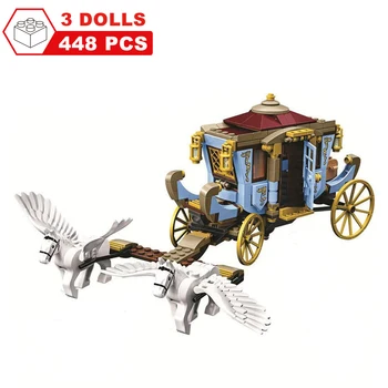 

New Movie Harri Horse carriage at Booth Barton Magic School Building Blocks Bricks Toys for Boys Gift