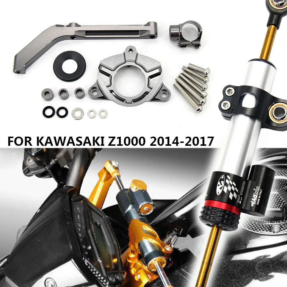 

Регулируемый демпфер руля с поддержкой кронштейна для мотоцикла Kawasaki Z1000 Z 10002014-2017 2016 2015