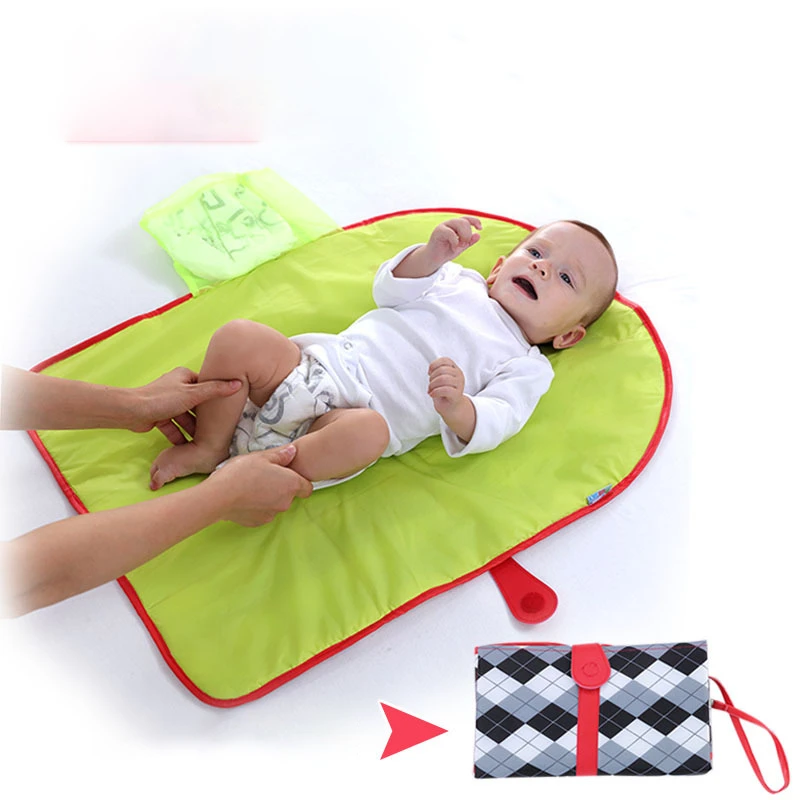Colchoneta plegable para cambio de bebé, colchón impermeable reutilizable, 2022 para cama de recién nacido, 70x47cm|Tapas y almohadillas de cambio| - AliExpress
