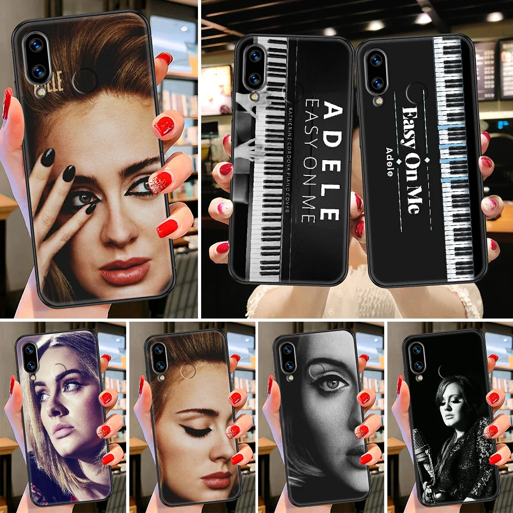 Чехол Adele Easy On Me для телефона Huawei Honor 6 7 8 9 10 10i 20 A C X Lite Pro Play черный мягкий чехол