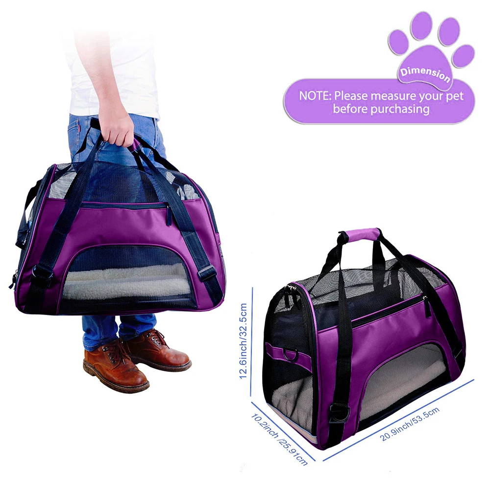 

Pet Bag Dog Cat Carriers Bags Pet Backpack Messenger Cat Carrier Outgoing Travel Teddy Packets Breathable Pets Handbag