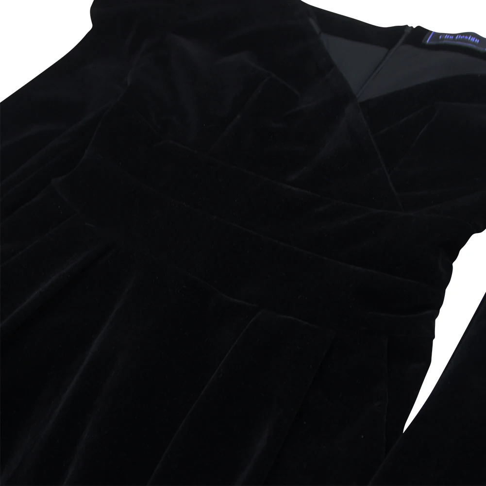 DEIVE TEGER, новое модное коктейльное повседневное сексуальное велюровое женское вечернее Платье облегающее Черное женское Клубное платье