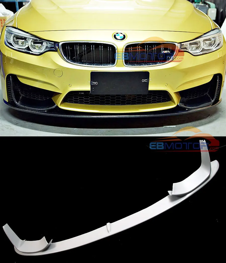 UNPAINTED P Style Fiber Front Lip Spoiler For BMW F80 M3 F82 F83 M4 Bumper 2014UP B171F | Автомобили и мотоциклы