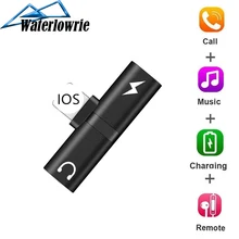 Для Lightning to 3.5mm разъем для наушников аудиокабель конвертер адаптер Aux музыка для iPhone 7 8 X XR XS сплиттер для наушников IOS 12