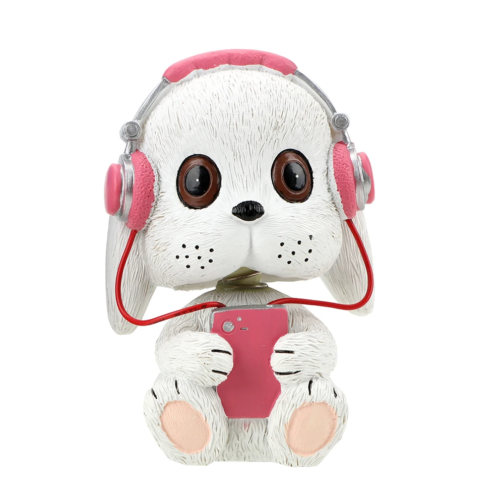 YOSOLO музыкальная кивающая собака кролик обезьяна интерьерные декоры встряхившая голова куклы милые игрушки для приборной панели автомобиля-Стайлинг автомобиля украшения