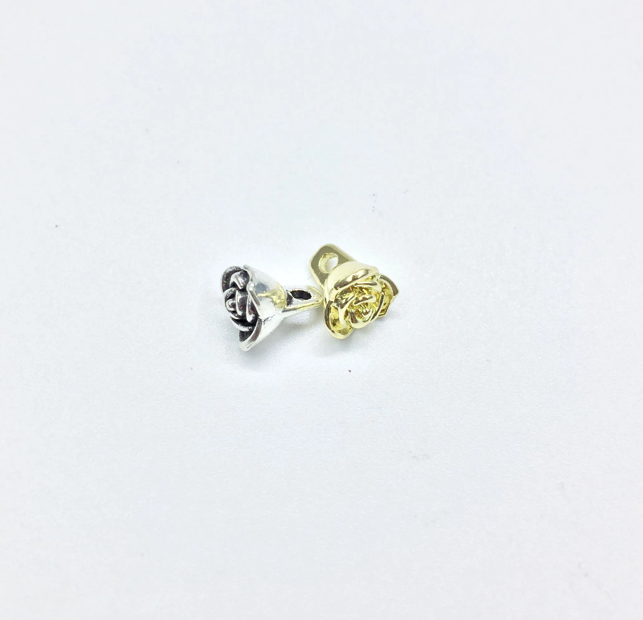 

Eruifa 20pcs 6mm Mini Rose Flower gold/Silver plated Zinc alloy Charms Pendant Jewelry DIY Necklace Bracelet Earrings 2 colors
