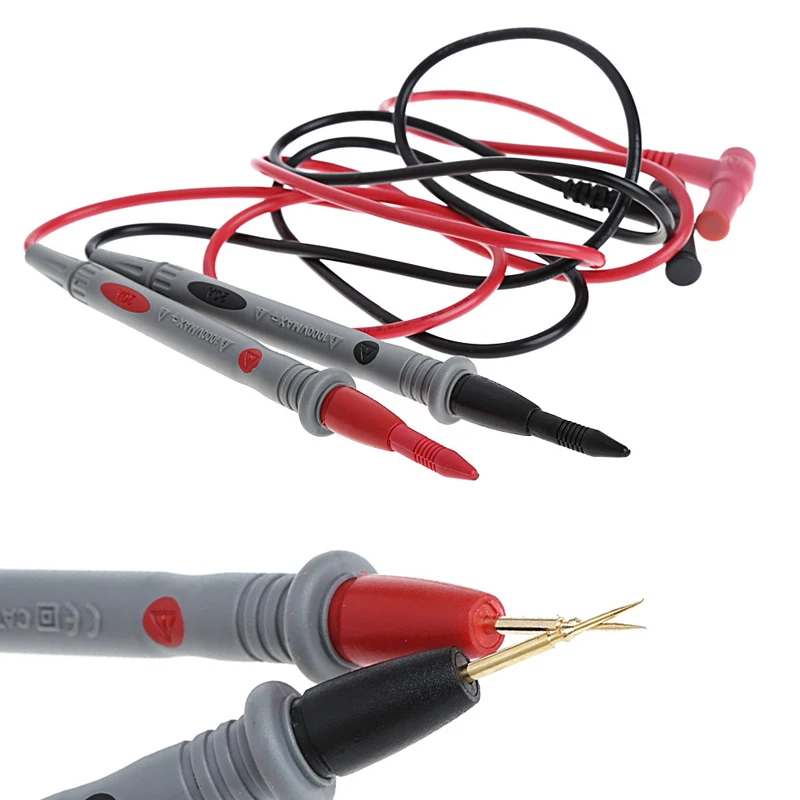 Digital Multimeter Tester 1000V 20A Thin Needle Probe Testing