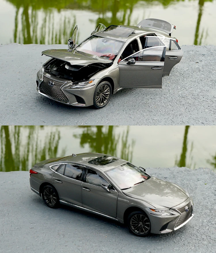 1:18 Lexus LS500h LS500 сплав модель автомобиля статические металлические модельные автомобили оригинальная коробка для подарков коллекция