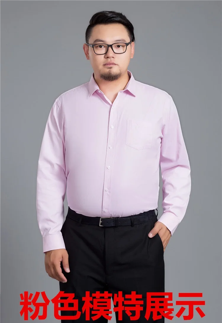 MFERLIER homens plus size grandes camisas de