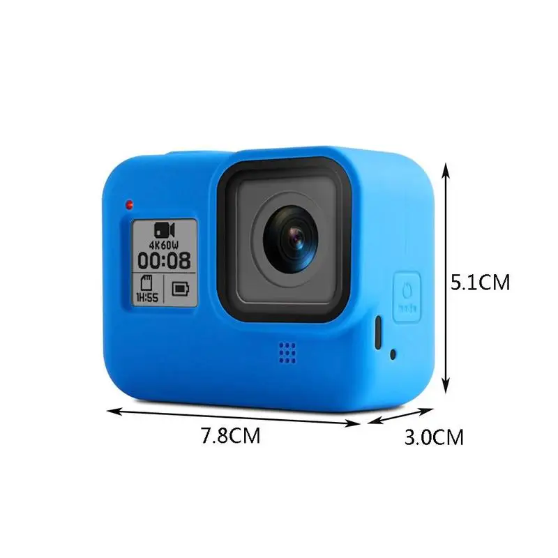 Силиконовый чехол для Gopro Hero 8, силиконовый защитный чехол для Gopro 8, аксессуары для экшн-камеры