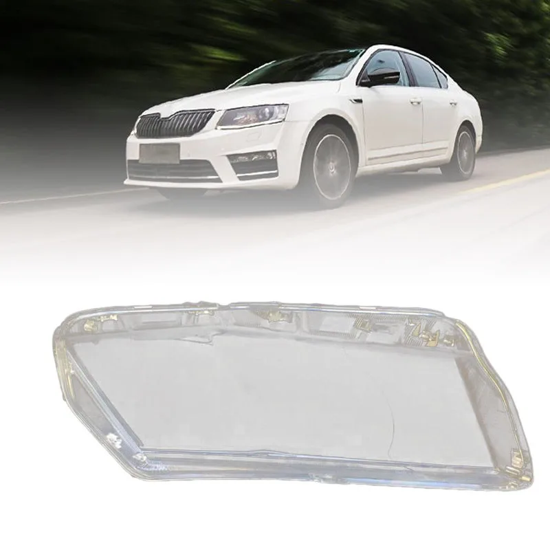 

Car Front Headlight Cover for 2015-2017 Skoda Octavia Headlight Waterproof Clear Lens Auto Shell Cover Left & Right