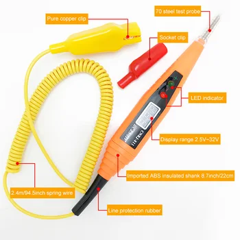 

Car battery Digital Test Pencil Multi-function Digital Display Voltage 2.5-32V For Universal Checking Circuits Fuses