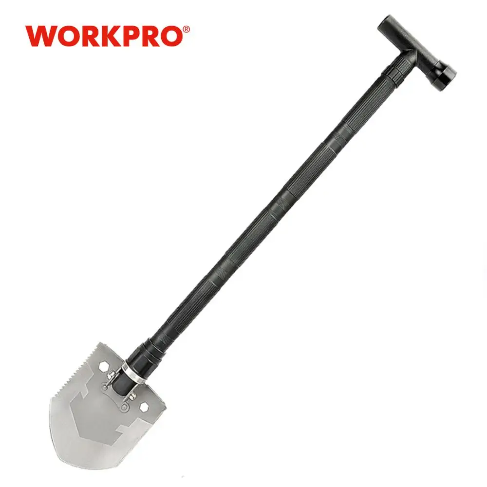 WORKPRO Outdoor Camping Shovel Compact Spade Multi-functional Shovel for Emergency Military Folding Shovel
