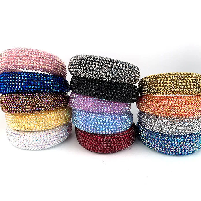 

Headwear Baroque Headband Full Simulation Diamond Headband Wide Edge Rhinestone Hair Accessories